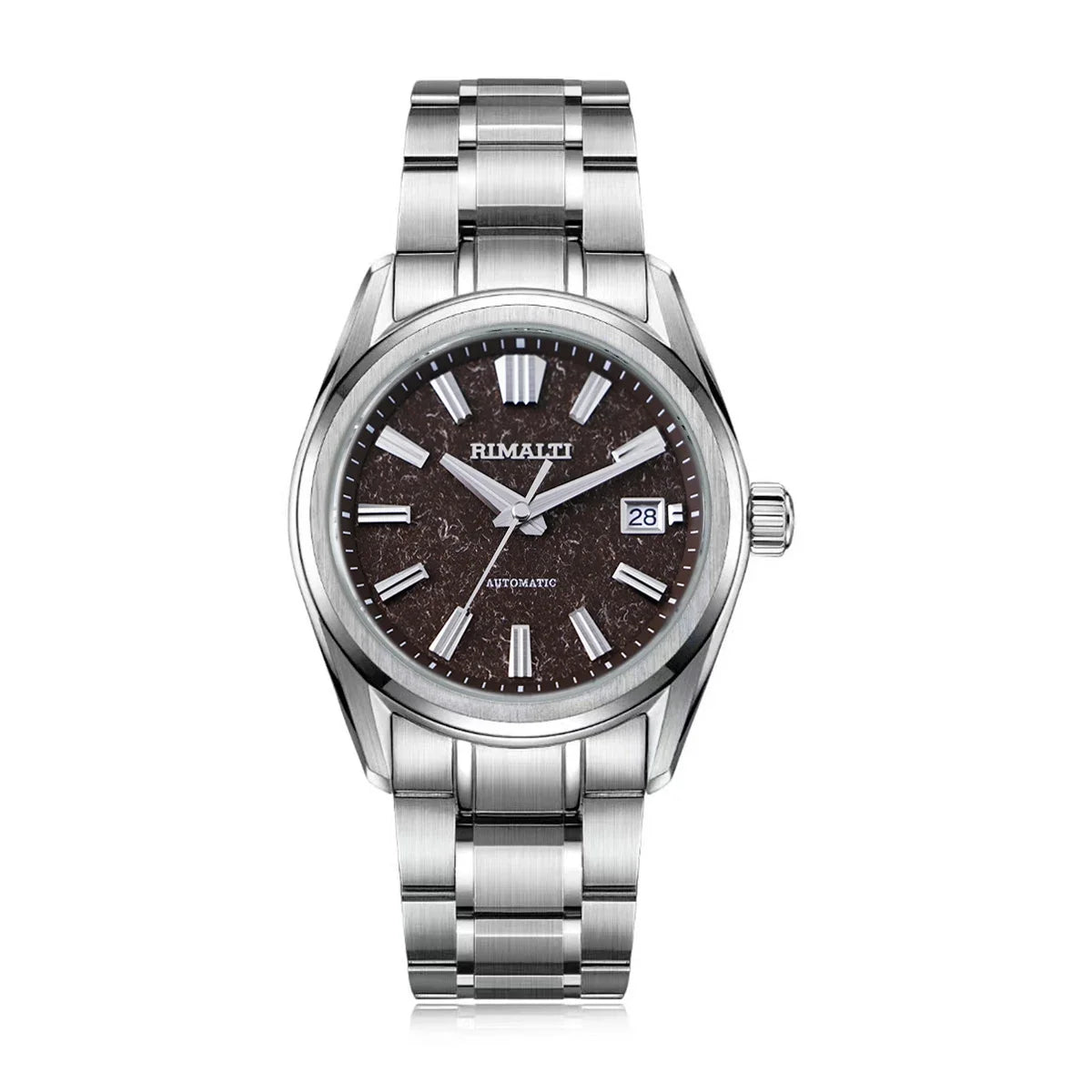 RIMALTI 40mm Watch Linen Dial High-quality Automatic Mechanical Luxury Classic Business Watch Sapphire NH35 Movement 10BAR