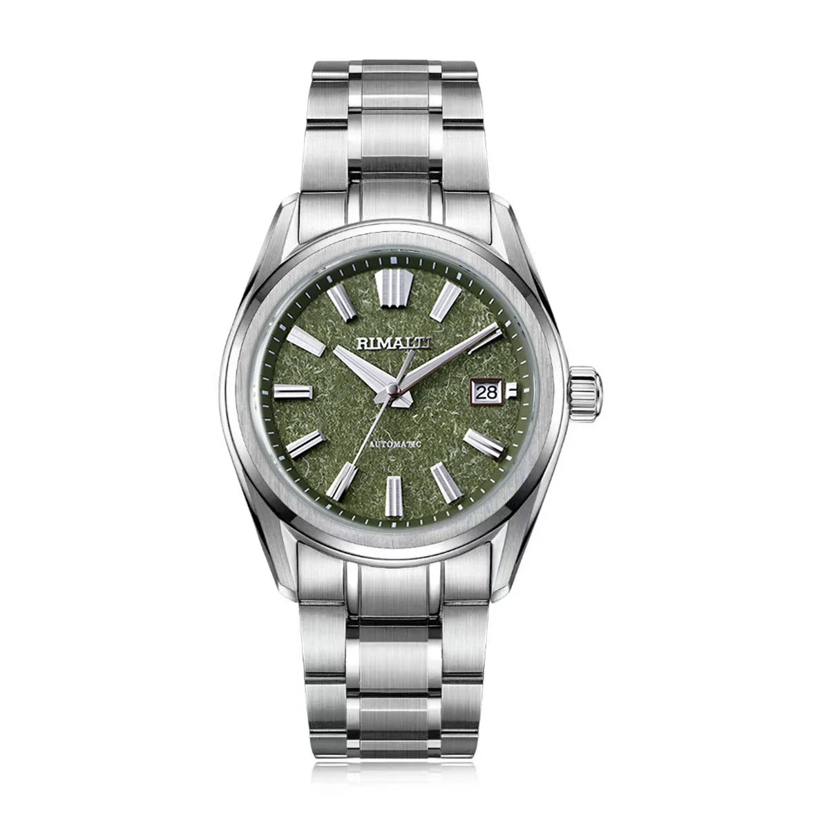 RIMALTI 40mm Watch Linen Dial High-quality Automatic Mechanical Luxury Classic Business Watch Sapphire NH35 Movement 10BAR