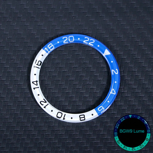 38*30.6mm Ceramic Bezel Ring Sapphire Insert