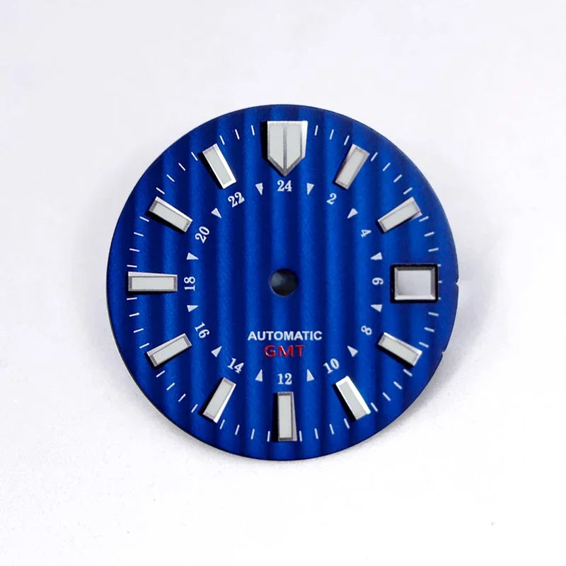 NH34 GMT Bamboo GS Sunburst Dial