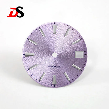 28.5mm Red Sunburst GS No Lume Invisible Textured Dial NH35 Movement