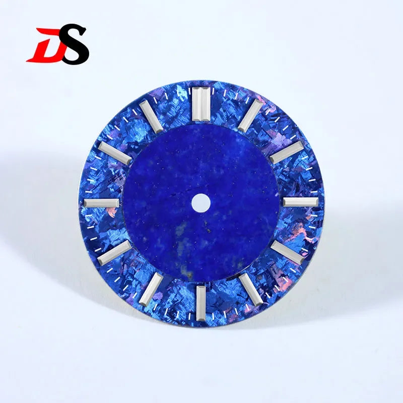 Natural 28.5mm Dial Tiger's Eye Stone Ice Crystal Stone Dial Creative Stitching High-quality NH38 Movement No Date