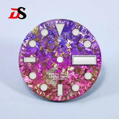 28.5mm Dial BGW9 C3 Lume Ice Crystal Titanium for NH35 NH36 Movement