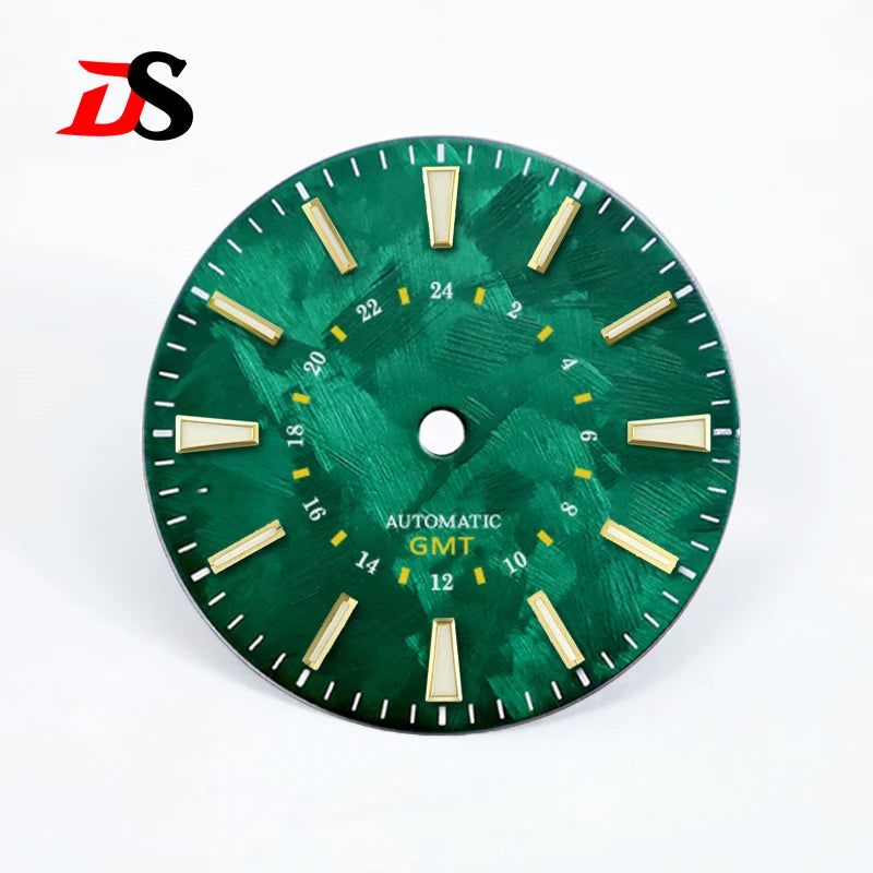 28.5mm Sakura Blue GMT Dial Blue Luminous NH34GMT Movement No Date