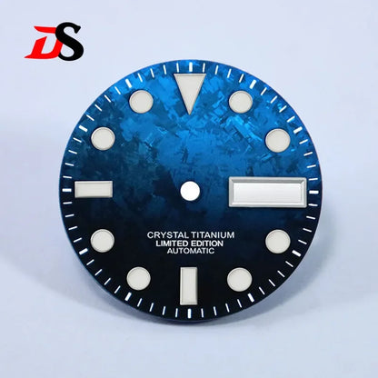 SUB 28.5mm Dial BGW9 C3 Lume Ice Crystal Titanium for NH35 NH36 Movement