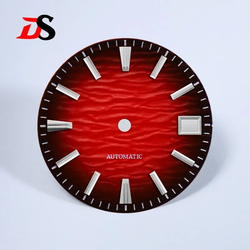 Wave Dial 28.5mm Gradient No Lume for NH35/NH38 Movement 3 O'clock Date/no Date