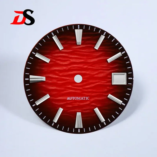 Wave Dial 28.5mm Gradient No Lume for NH35/NH38 Movement 3 O'clock Date/no Date
