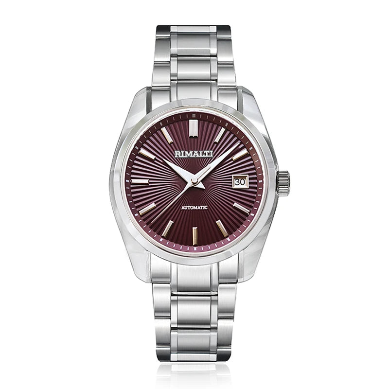 RIMALTI 40mm44gs Case Sapphire Crystal High-quality Mechanical Men's Watch GMT NH35NH34 Suitable for 32.5mm Dial