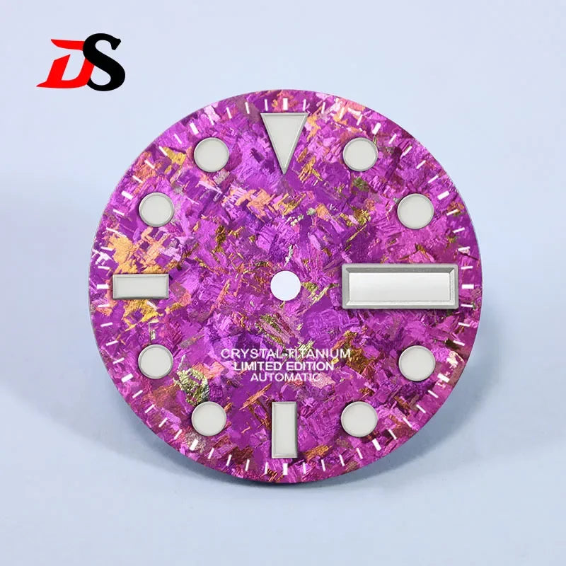 SUB 28.5mm Dial BGW9 C3 Lume Ice Crystal Titanium for NH35 NH36 Movement