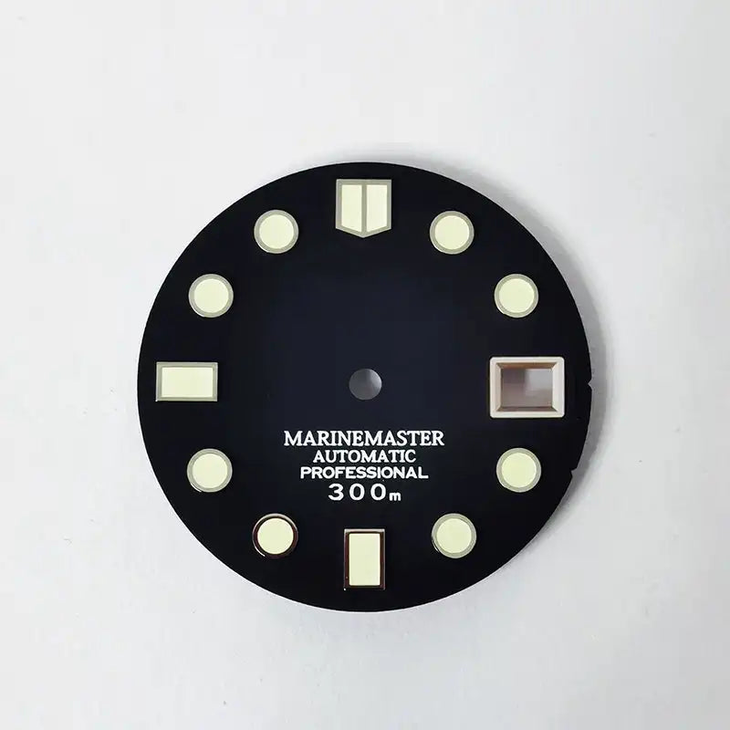 Marinemaster Dial 28.5mm BGW9 C3 Lume NH35NH36 Movement No Tick Mark