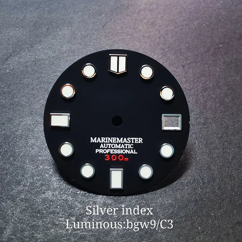 Marinemaster MM Index Dial BGW9 C3 Lume NH35NH36 Movement 28.5mm No Tick Mark