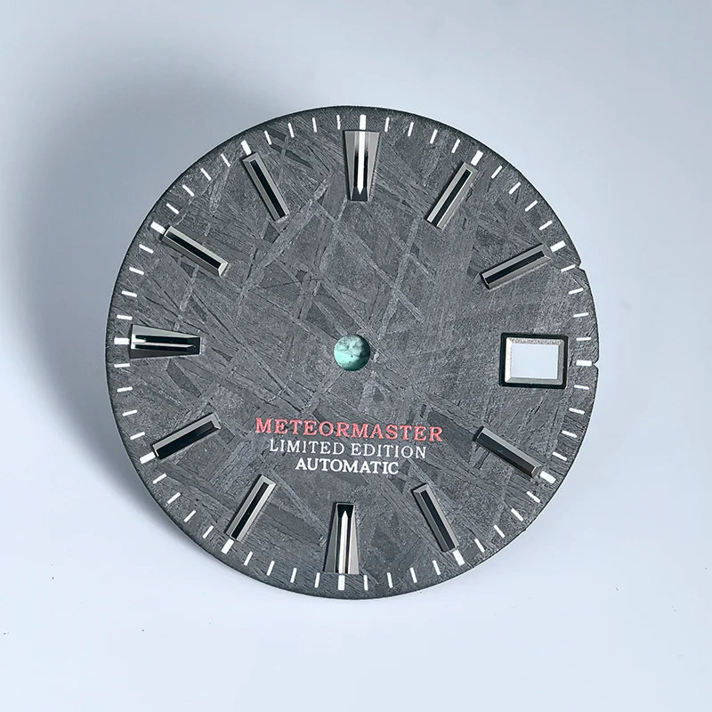 Natural Black Meteorite Dial