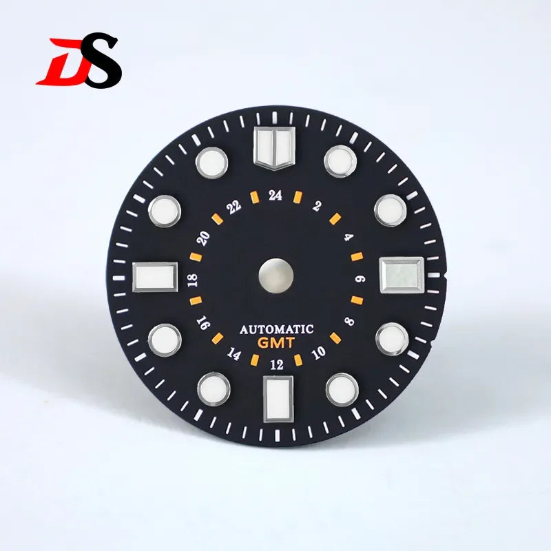 28.5mm Dial Spark Vintage Beige Green Lume NH34GMT NH35 Movement