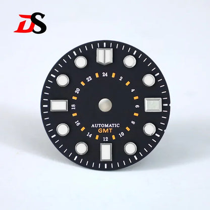 28.5mm Dial Spark Vintage Beige Green Lume NH34GMT NH35 Movement