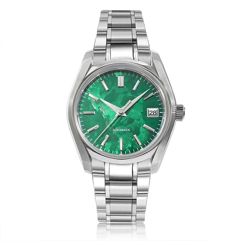 38mm 62GS Sakura Spring Stainless Steel Man Madam Watch Bubble Dome Glass AR Coating High-quality NH35 Movement