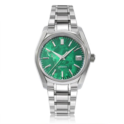 38mm 62GS Sakura Spring Stainless Steel Man Madam Watch Bubble Dome Glass AR Coating High-quality NH35 Movement