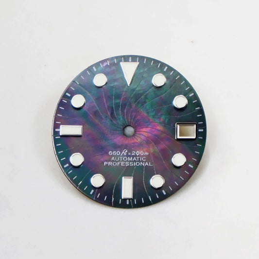 28.5mm Dial Natural Shell MOD Dial Series BGW9 C3 Lume NH35NH36 Movement