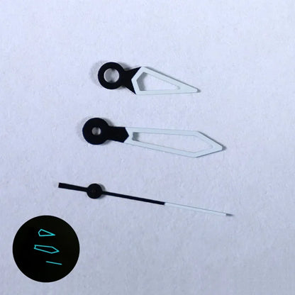 NH35 Watch Hand Modified Watch Accessories BGW9 C3 Lume Hour Hand Minute Hand Suitable for NH35 Movement Black Lume