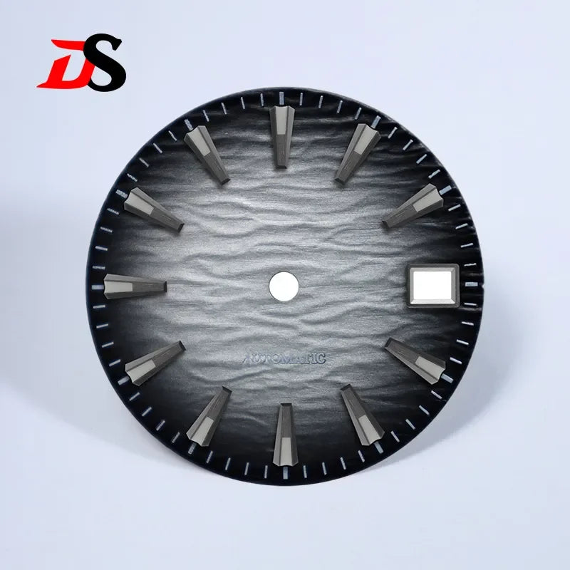 28.5mm Gradient Wave Pattern Dial Blue Lume for NH35/NH38 Movement