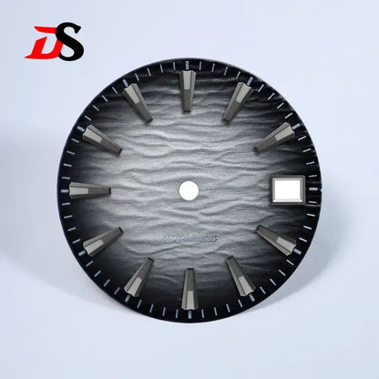 28.5mm Gradient Wave Pattern Dial Blue Lume for NH35/NH38 Movement