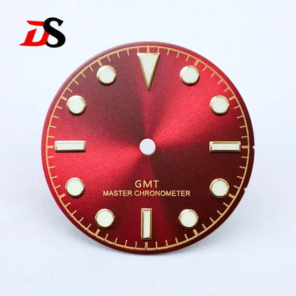 Sunburst Dial 28.5mm Blue Lume NH35NH34GMT Movement No Date Window/3 O'clock Date