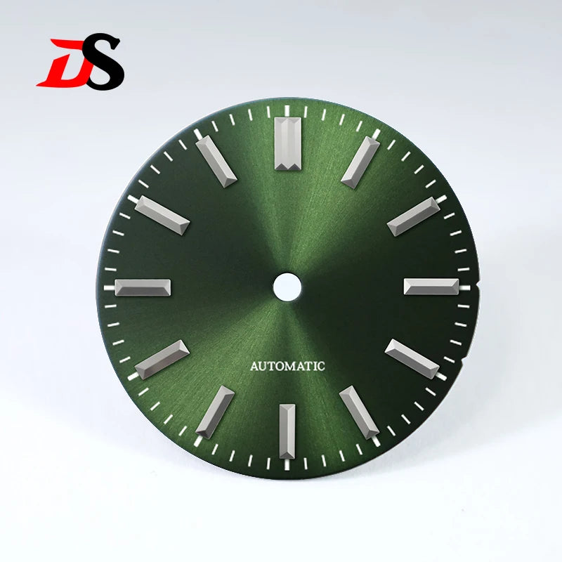 Sunburst Matte Black No Date Dial for NH38 NH35 28.5mm