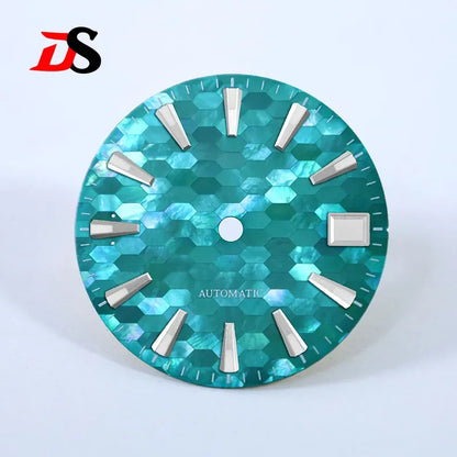 Mosaic 28.5mm Dial Purple Red Mother-of-pearl Dial BGW9 C3 Lume MOD NH35 Movement