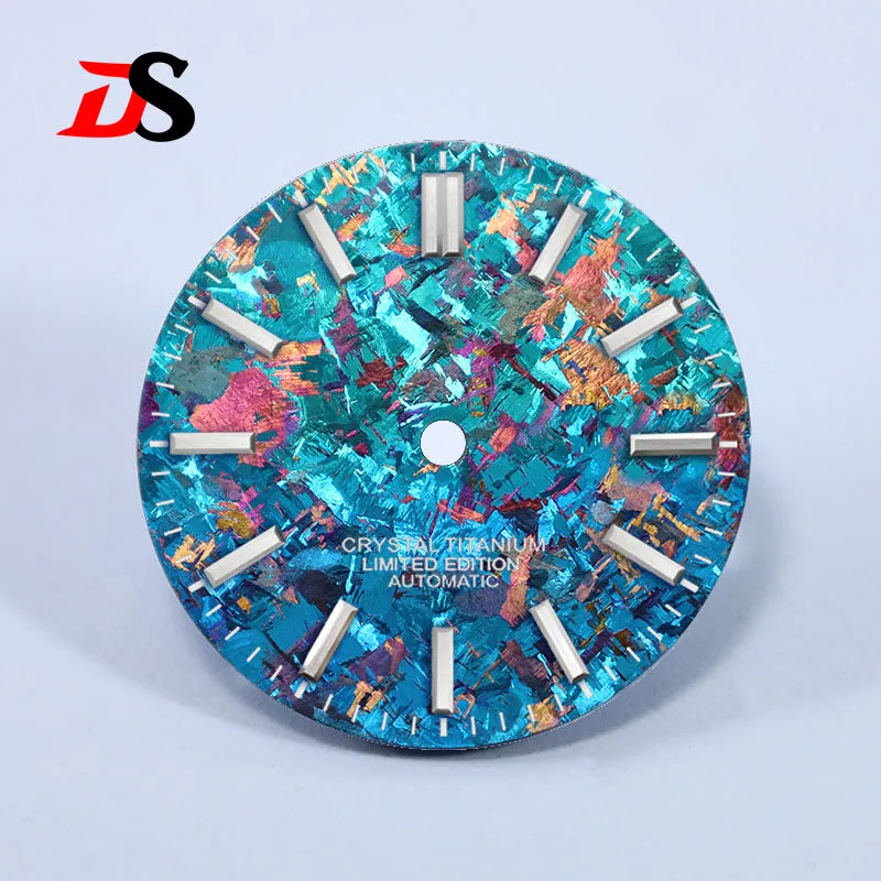 28.5mm Dial Ice Crystal Titanium Dial No Lume NH35 Movement No Date Dial