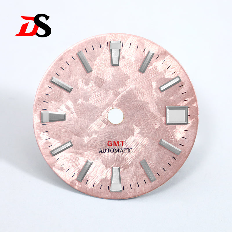 28.5mm Dial Sakura Dial Blue Lume NH34GMT Movement