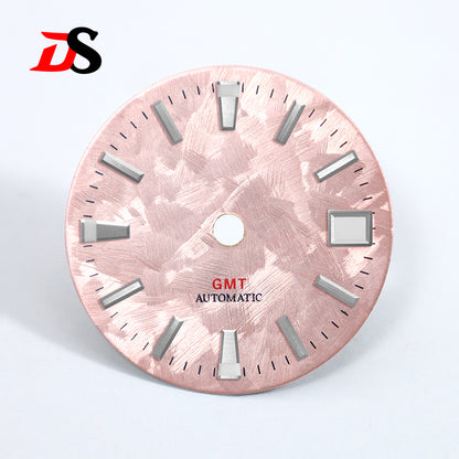 28.5mm Dial Sakura Dial Blue Lume NH34GMT Movement