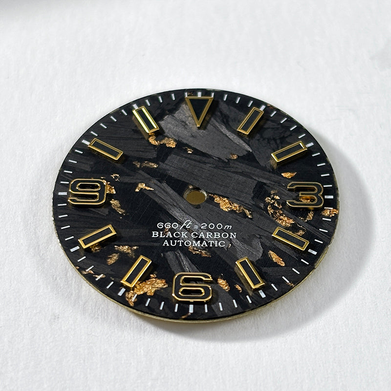 369 EXP Carbon Fiber Dial blue/green lume 28.5mm NH35