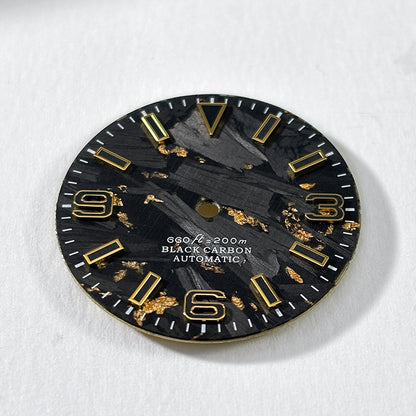 369 EXP Carbon Fiber Dial blue/green lume 28.5mm NH35