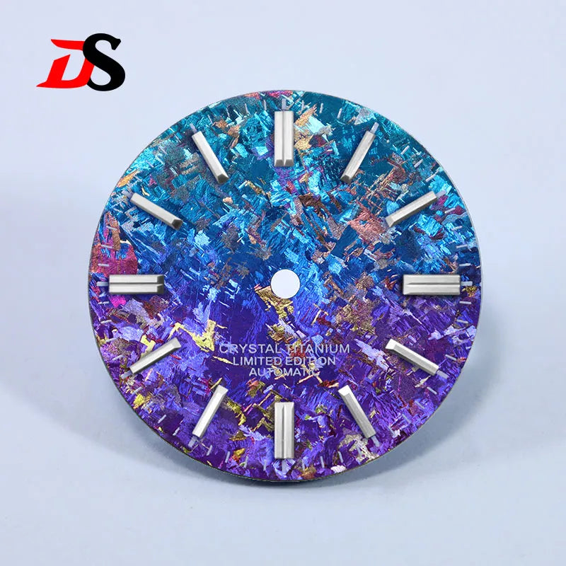 Ice Crystal Titanium 28.5mm Dial No Lume NH35 Movement No Date Dial