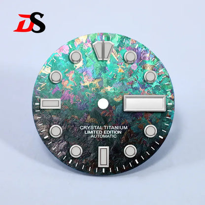 28.5mm Dial BGW9 C3 Lume Ice Crystal Titanium for NH35 NH36 Movement
