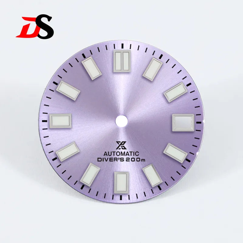 28.5mm Sunburst X Dial Blue Lume for NH35 Movement Watch Accessories