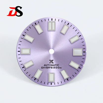 28.5mm Sunburst X Dial Blue Lume for NH35 Movement Watch Accessories
