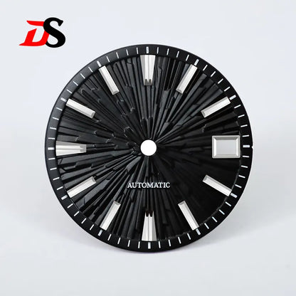 Gradient Wood Grain GS 28.5mm Dial No Lume for NH35/NH38 Movement 3 O'clock Date/no Date