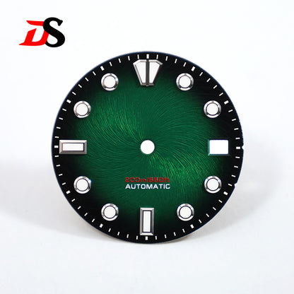 Tick Mark Texture Index Dial Blue-green Luminous NH35 28.5mm