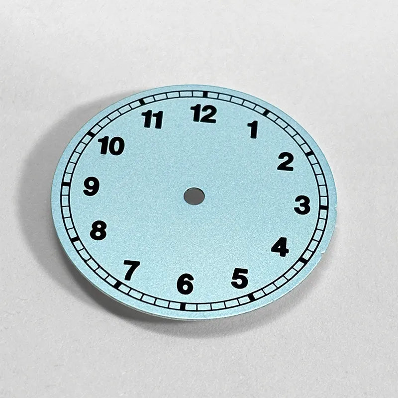 28.5mm Number Dial Gradient Blue Lume for NH35 NH38 Movement No Date