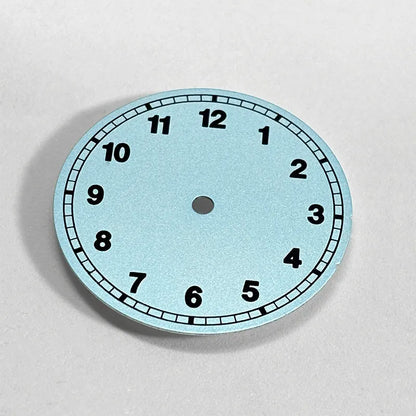 28.5mm Number Dial Gradient Blue Lume for NH35 NH38 Movement No Date