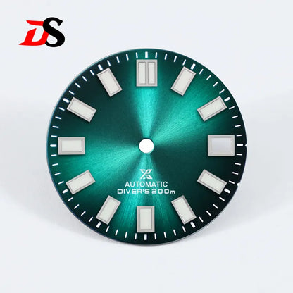 28.5mm Sunburst X Dial Blue Lume for NH35 Movement Watch Accessories