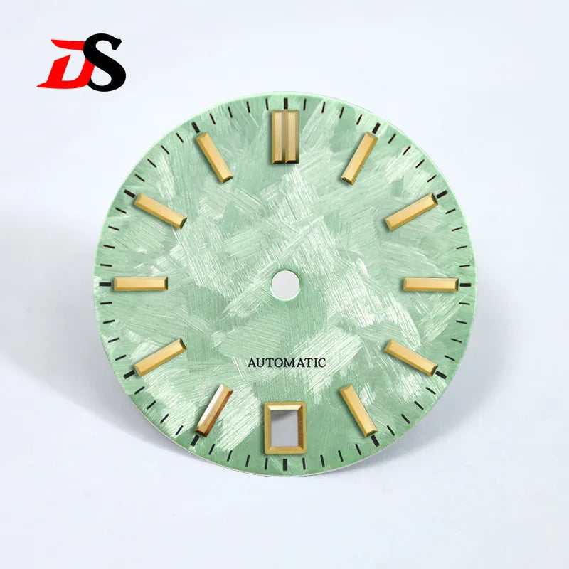New 28.5mm 6 O'clock Date Dial No Lume Sakura Purple Pink for NH35 Movement SKX007