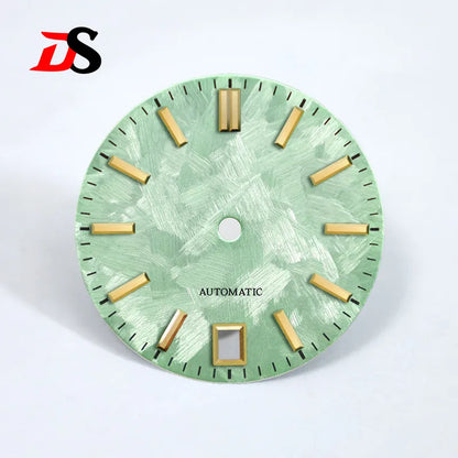 New 28.5mm 6 O'clock Date Dial No Lume Sakura Purple Pink for NH35 Movement SKX007