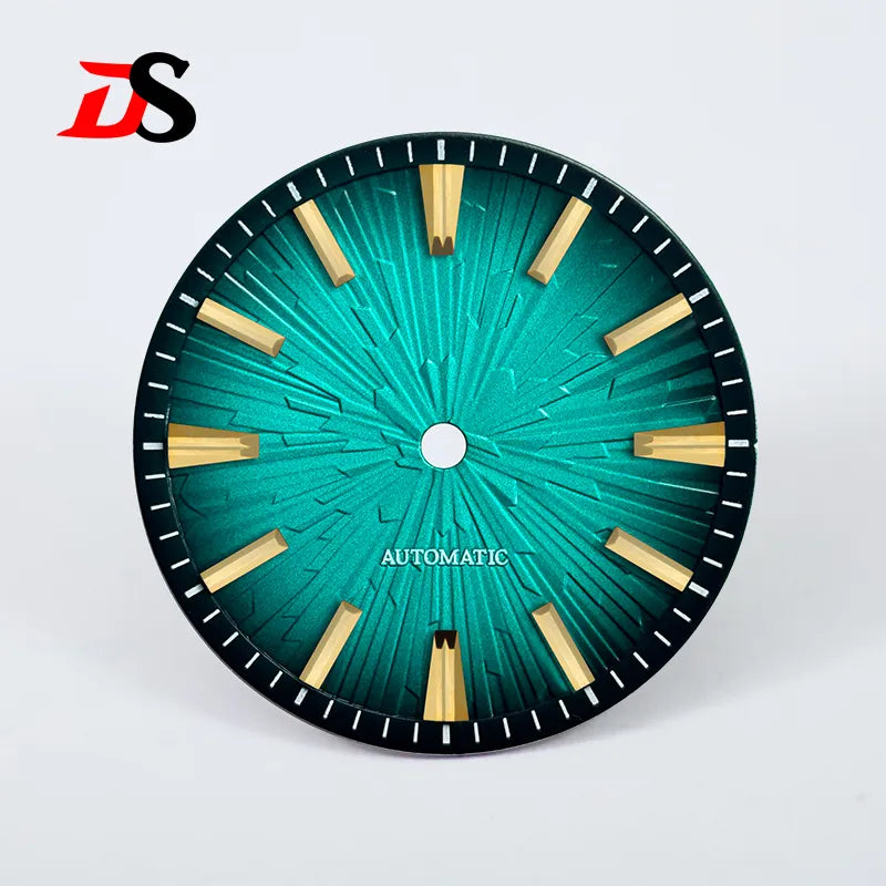 Gradient Wood Grain GS 28.5mm Dial No Lume for NH35/NH38 Movement 3 O'clock Date/no Date