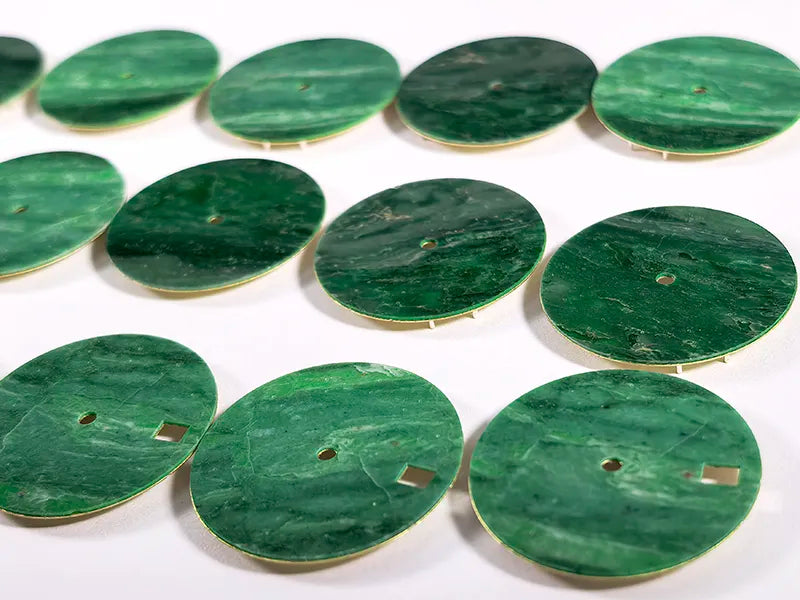 28.5mm African Jade Sterile Dial NH35NH38 Movement Stone Dial