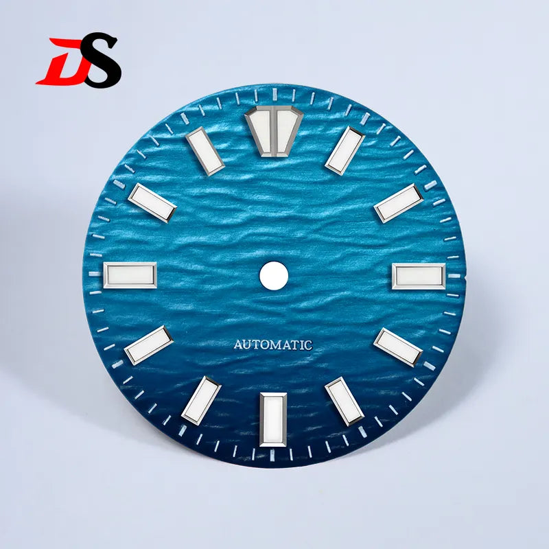 Gradient Wave Dial 28.5mm Blue Lume for NH35/NH38 Movement No Date