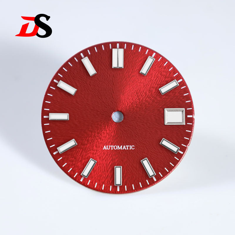 28.5mm Invisible Texture Blue Lume NH35 Movement Multiple Colors Sunburst