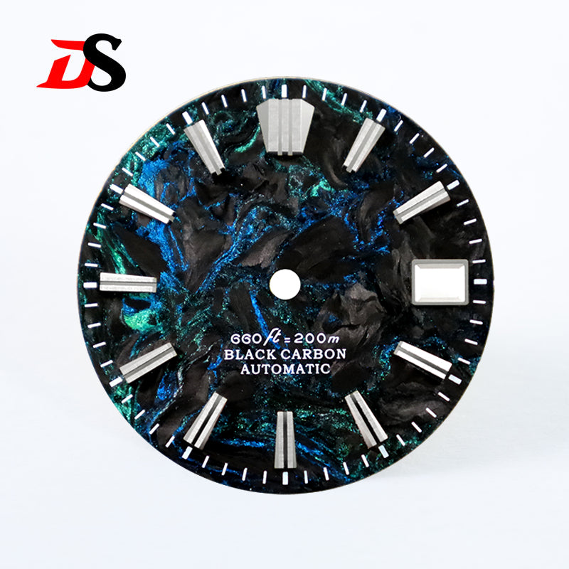 Lava Carbon Fiber No Lume GS MOD Fit NH35 NH38 Movement 28.5mm