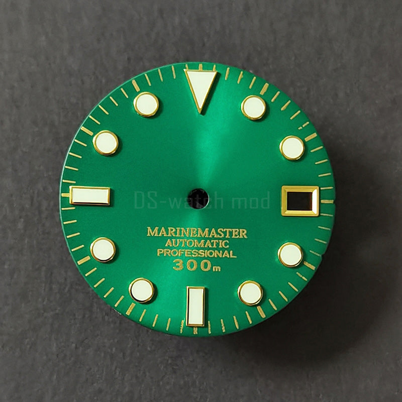 28.5mm Sunburst Matte Dial Gold YM Index BWG9 C3 Lume NH35NH36 Movement