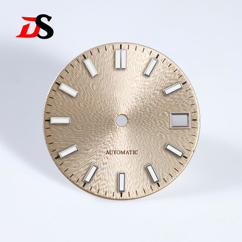 28.5mm Invisible Texture Blue Lume NH35 Movement Multiple Colors Sunburst